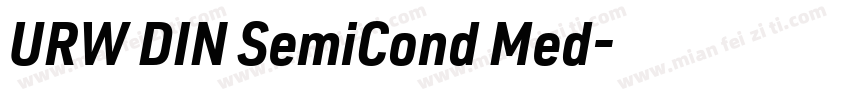 URW DIN SemiCond Med字体转换